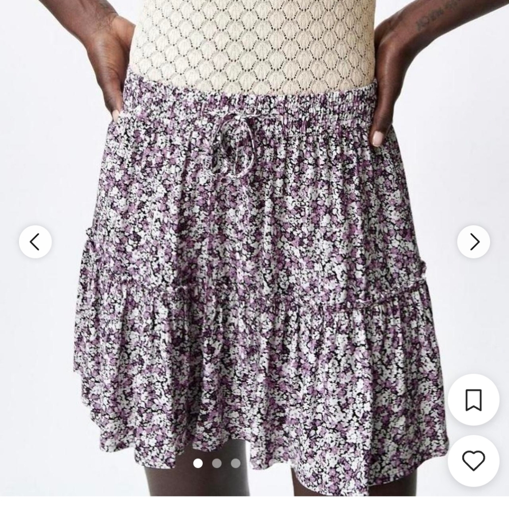 Zara Floral Purple Skort - Picture 1 of 5